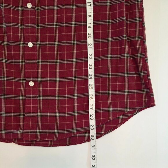 Van Heusen Flex Button-Down Plaid Shirt | Large - Picture 8 of 9